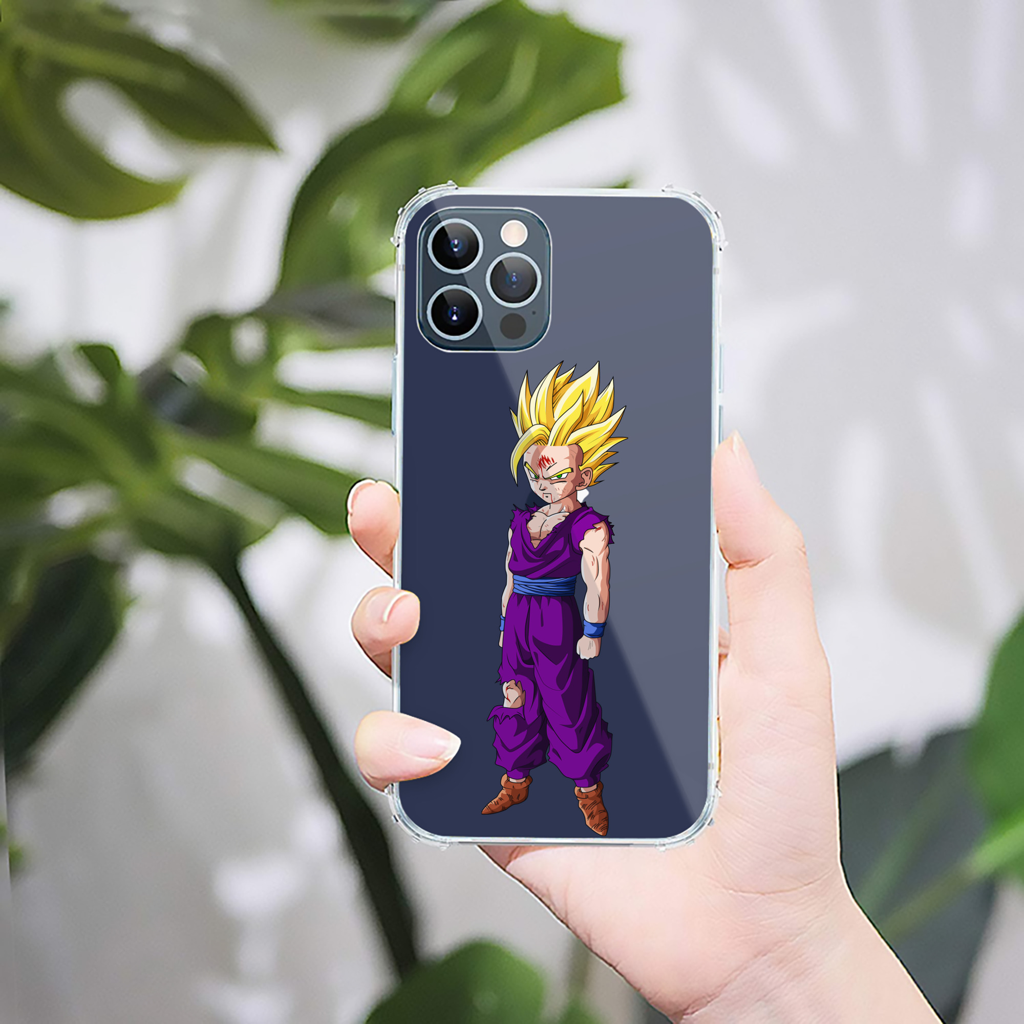 （画像用） ドラゴンボール 孫 悟飯（そんごはん）DRAGON BALL Son Gohan 【iPhone 12シリーズ対応】透明スマホケース（クリアソフトケース）